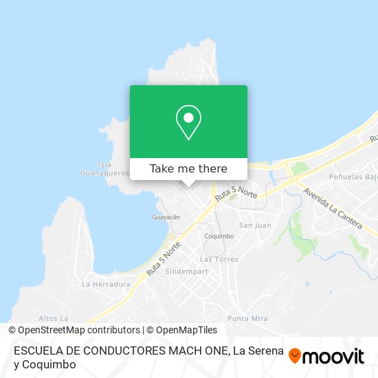 ESCUELA DE CONDUCTORES MACH ONE map