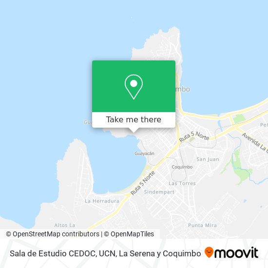 Sala de Estudio CEDOC, UCN map