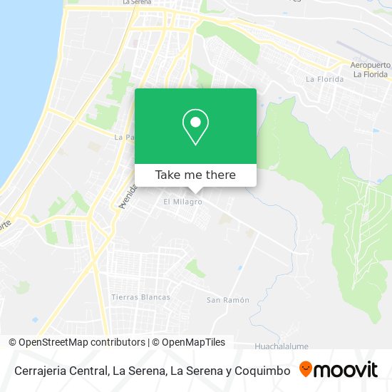 Cerrajeria Central, La Serena map