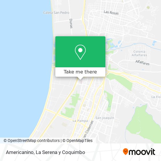 Americanino map