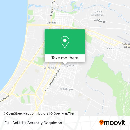 Mapa de Deli Café