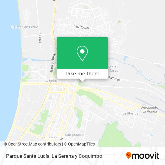 Mapa de Parque Santa Lucía