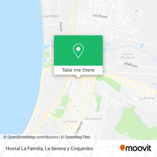 Hostal La Familia map