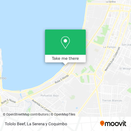 Tololo Beef map
