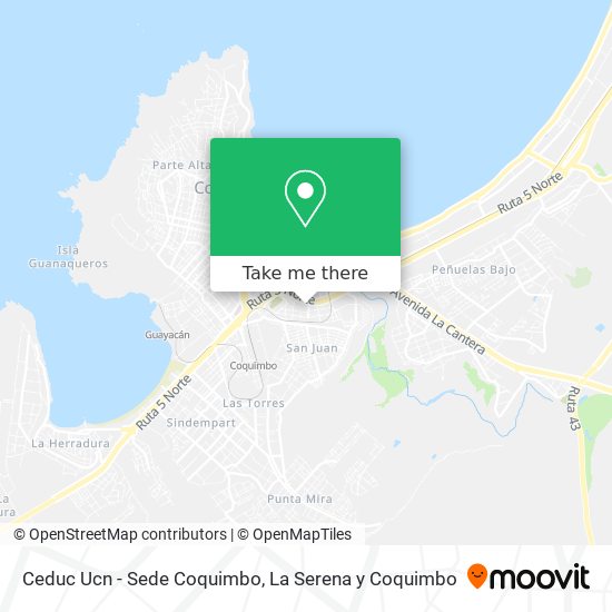 Ceduc Ucn - Sede Coquimbo map