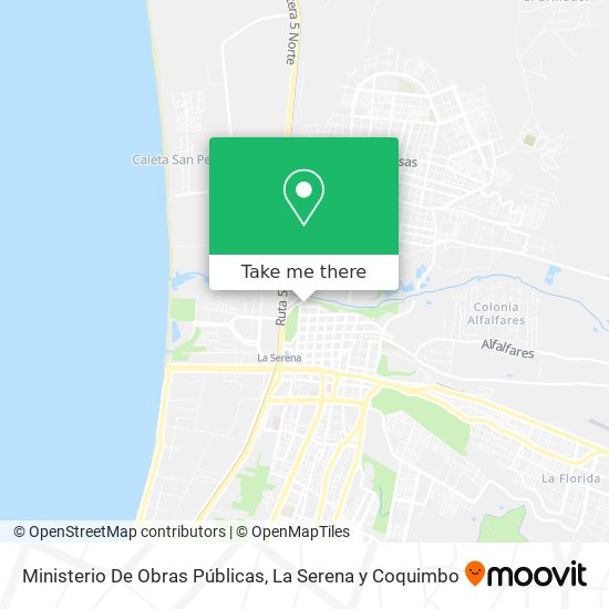 Ministerio De Obras Públicas map