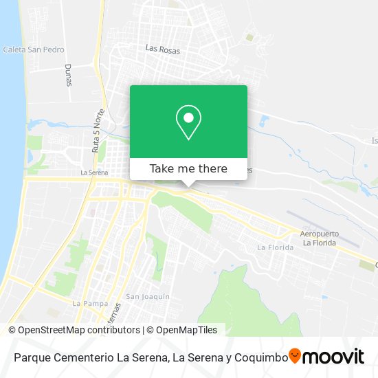 Parque Cementerio La Serena map