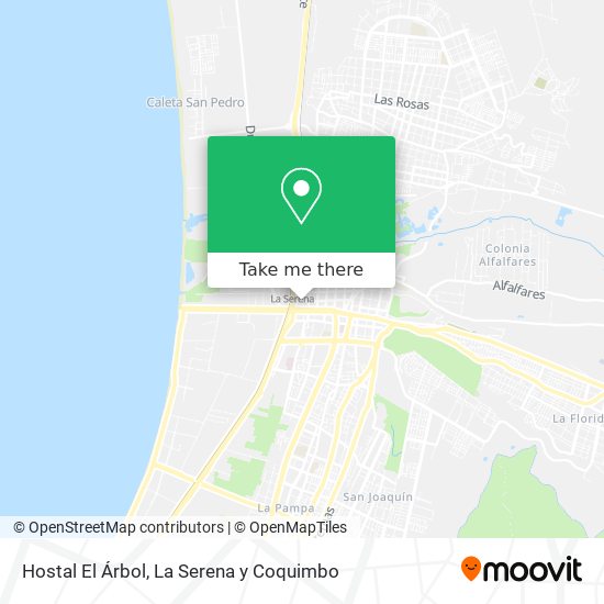 Hostal El Árbol map