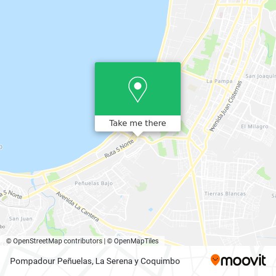 Pompadour Peñuelas map