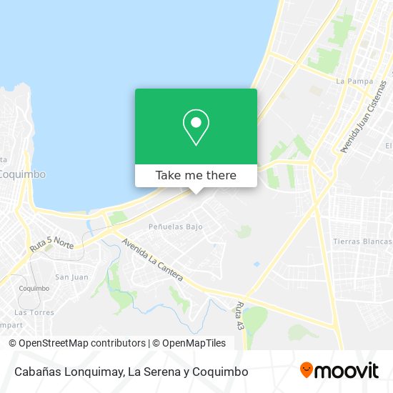 Mapa de Cabañas Lonquimay