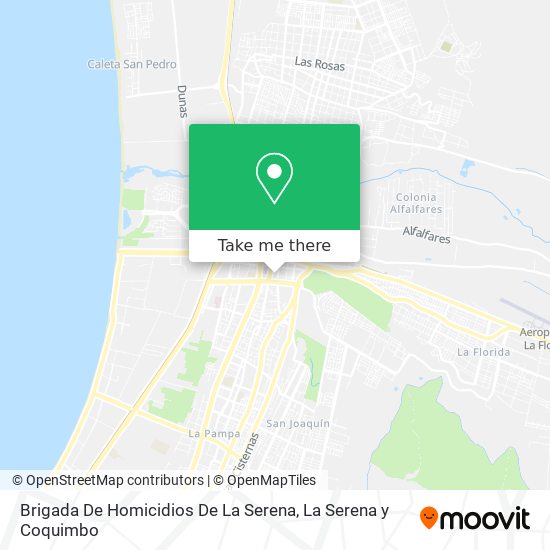 Brigada De Homicidios De La Serena map