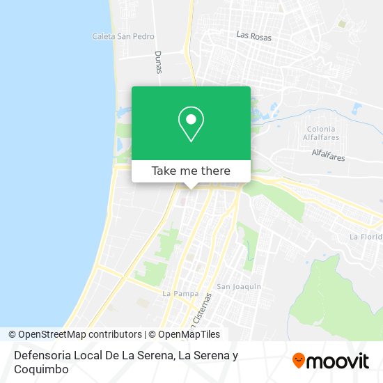 Defensoria Local De La Serena map