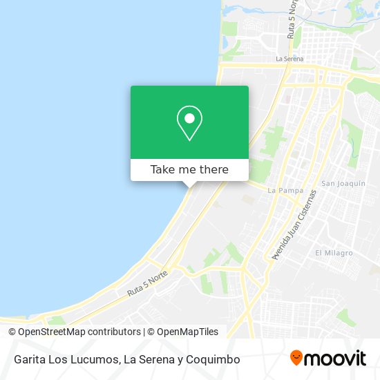 Garita Los Lucumos map