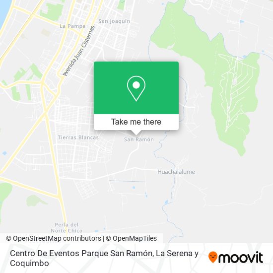 Centro De Eventos Parque San Ramón map