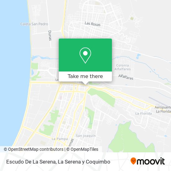Escudo De La Serena map