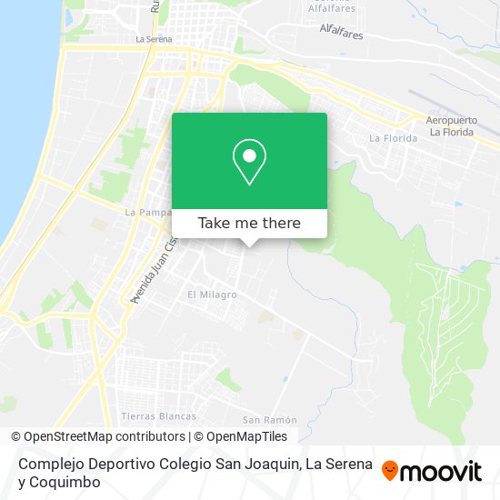 Complejo Deportivo Colegio San Joaquin map