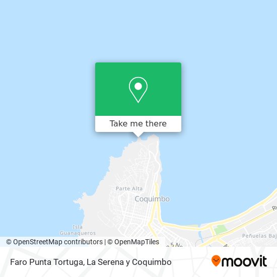 Faro Punta Tortuga map