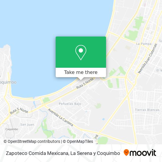 Mapa de Zapoteco Comida Mexicana