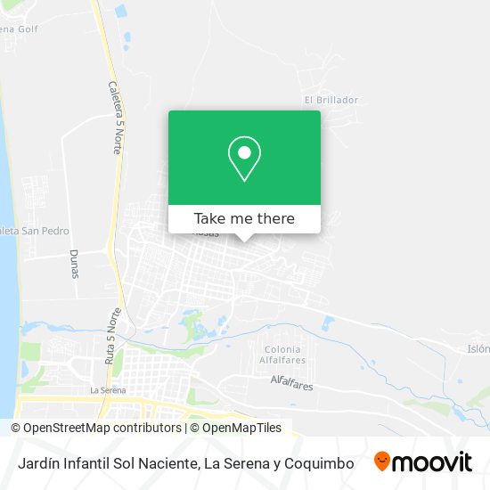 Mapa de Jardín Infantil Sol Naciente