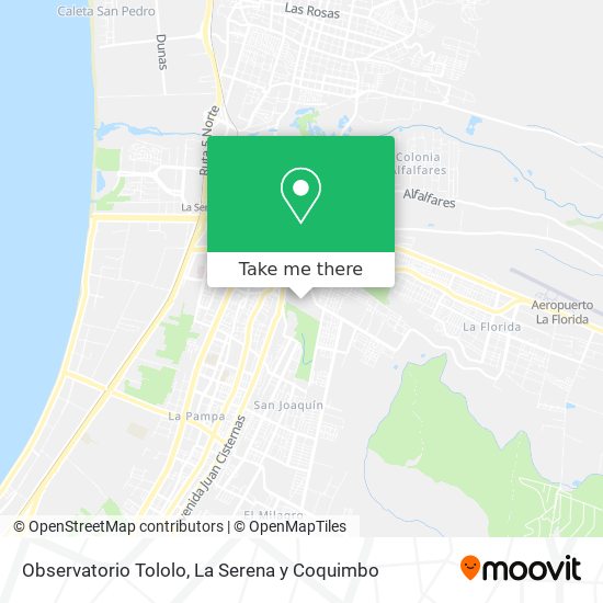 Observatorio Tololo map