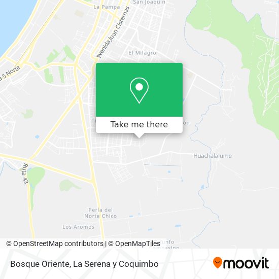 Mapa de Bosque Oriente