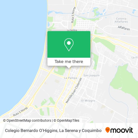 Mapa de Colegio Bernardo O'Higgins