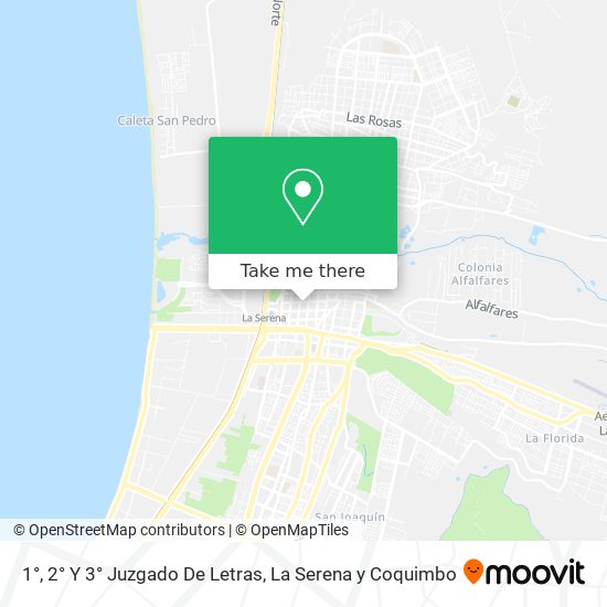 1°, 2° Y 3° Juzgado De Letras map