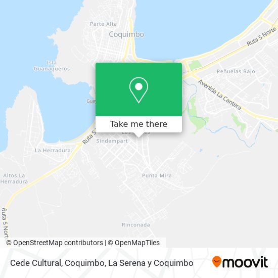 Cede Cultural, Coquimbo map