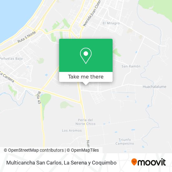 Mapa de Multicancha San Carlos