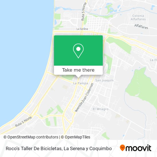 Roco's Taller De Bicicletas map