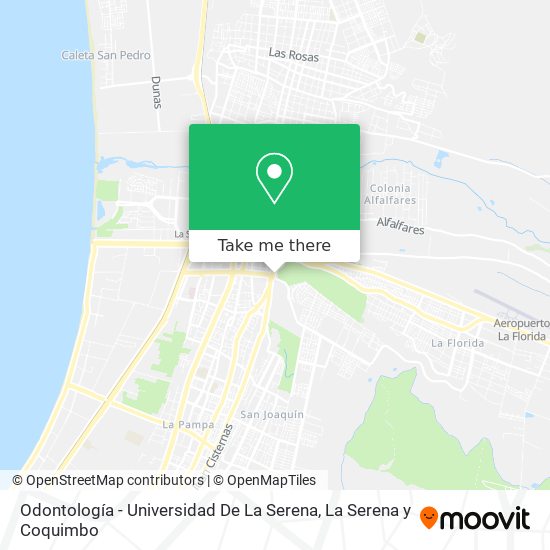 Odontología - Universidad De La Serena map