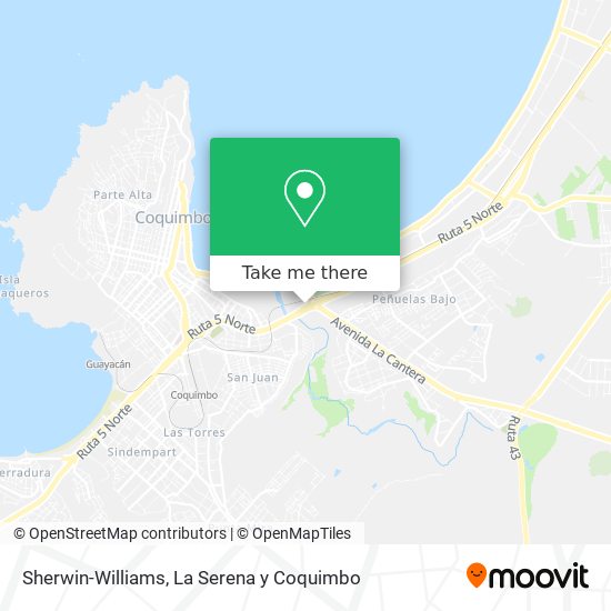 Mapa de Sherwin-Williams