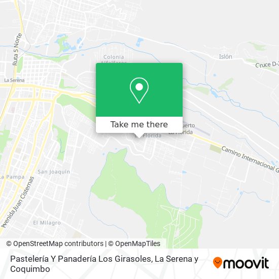 Pastelería Y Panadería Los Girasoles map