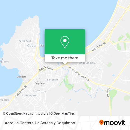 Agro La Cantera map