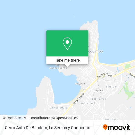 Mapa de Cerro Asta De Bandera