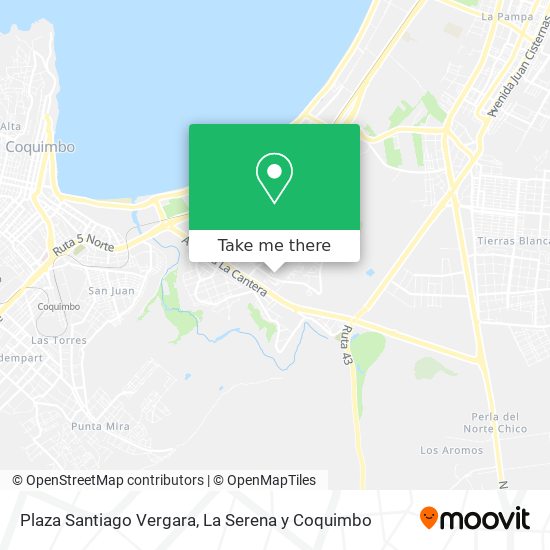 Plaza Santiago Vergara map