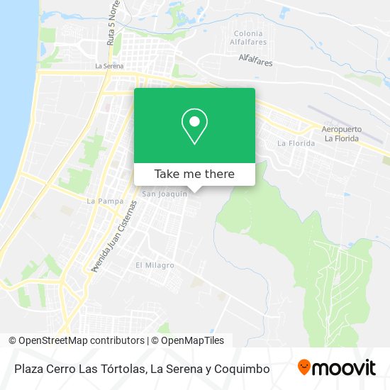 Mapa de Plaza Cerro Las Tórtolas