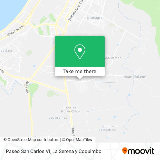 Paseo San Carlos VI map
