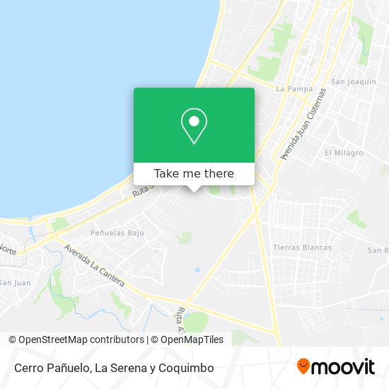 Cerro Pañuelo map