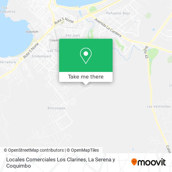 Locales Comerciales Los Clarines map