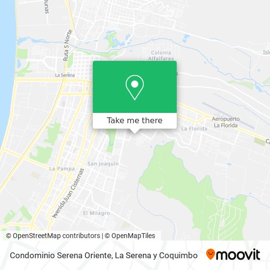 Condominio Serena Oriente map