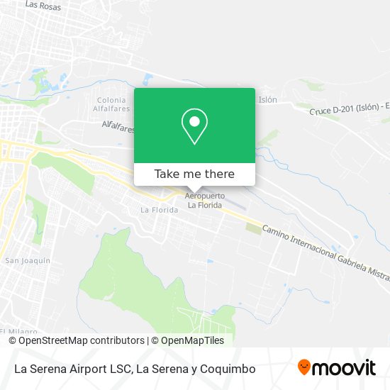 La Serena Airport LSC map