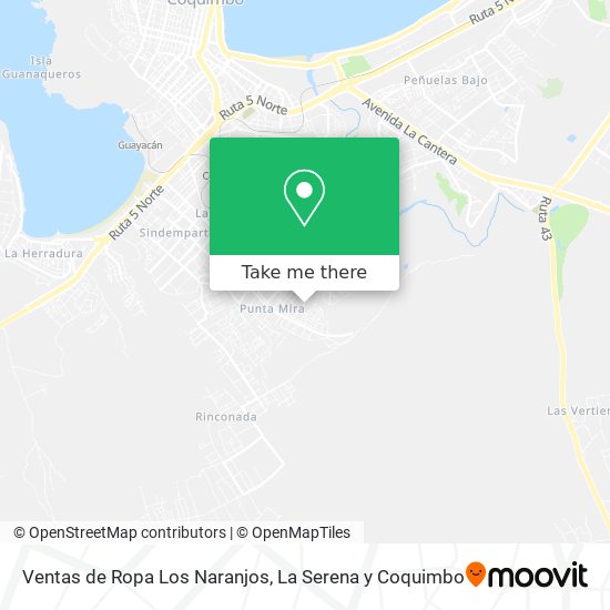 Ventas de Ropa Los Naranjos map
