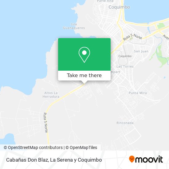 Cabañas Don Blaz map