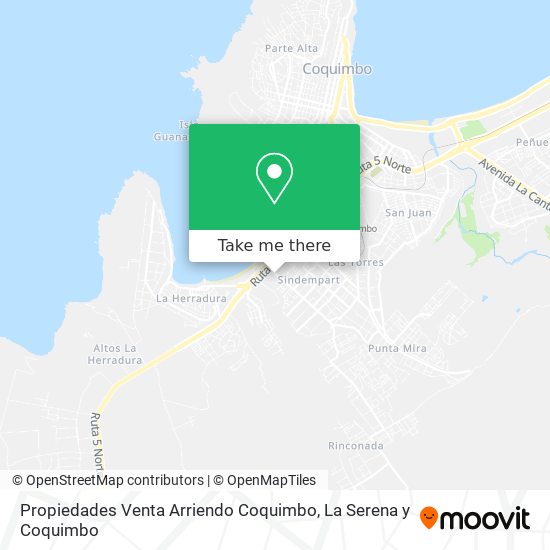 Mapa de Propiedades Venta Arriendo Coquimbo