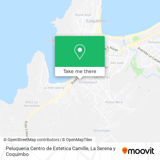 Mapa de Peluqueria Centro de Estética Camille