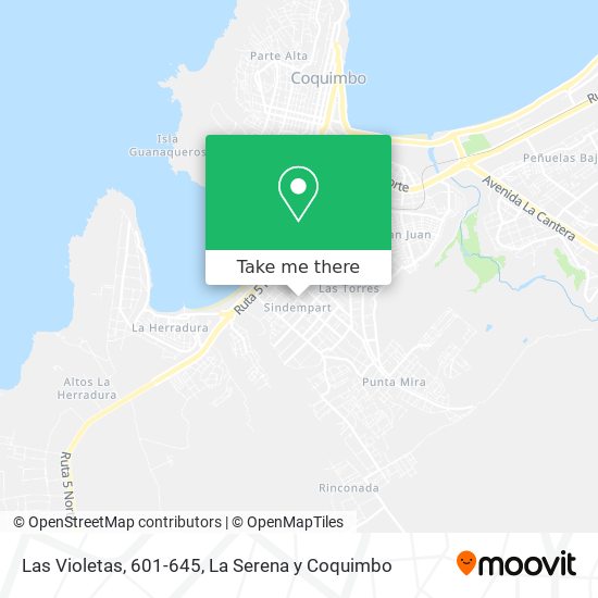 Mapa de Las Violetas, 601-645