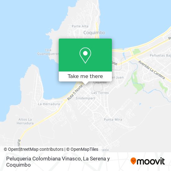 Mapa de Peluqueria Colombiana Vinasco