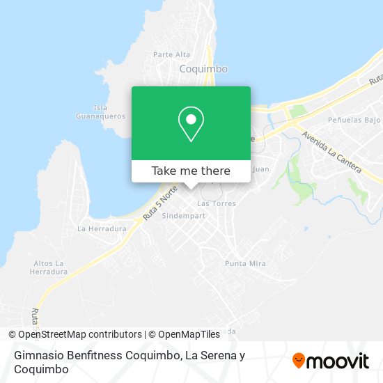 Gimnasio Benfitness Coquimbo map