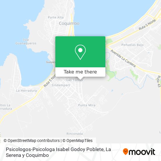 Psicologos-Psicologa Isabel Godoy Poblete map